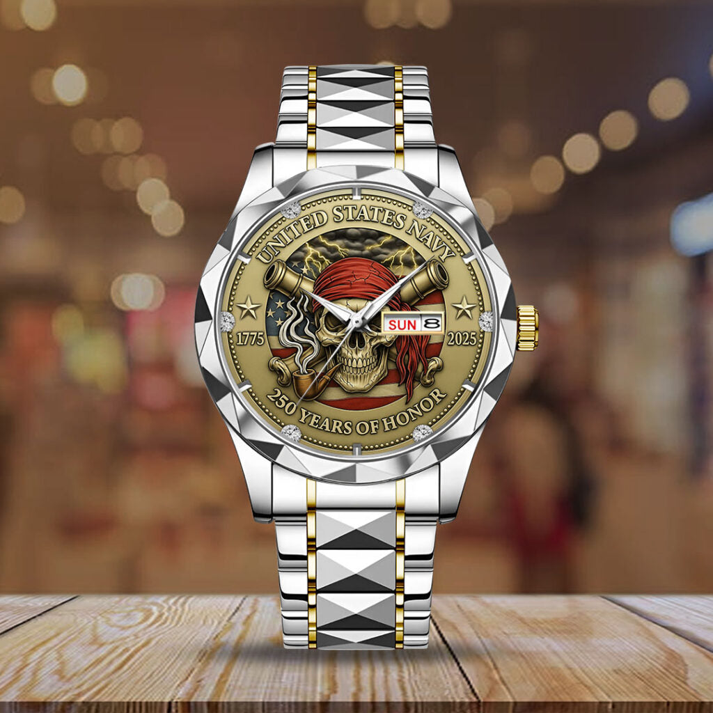 US Navy 250th Anniversary Alloy Luxury Quartz Watch - TMTHU733