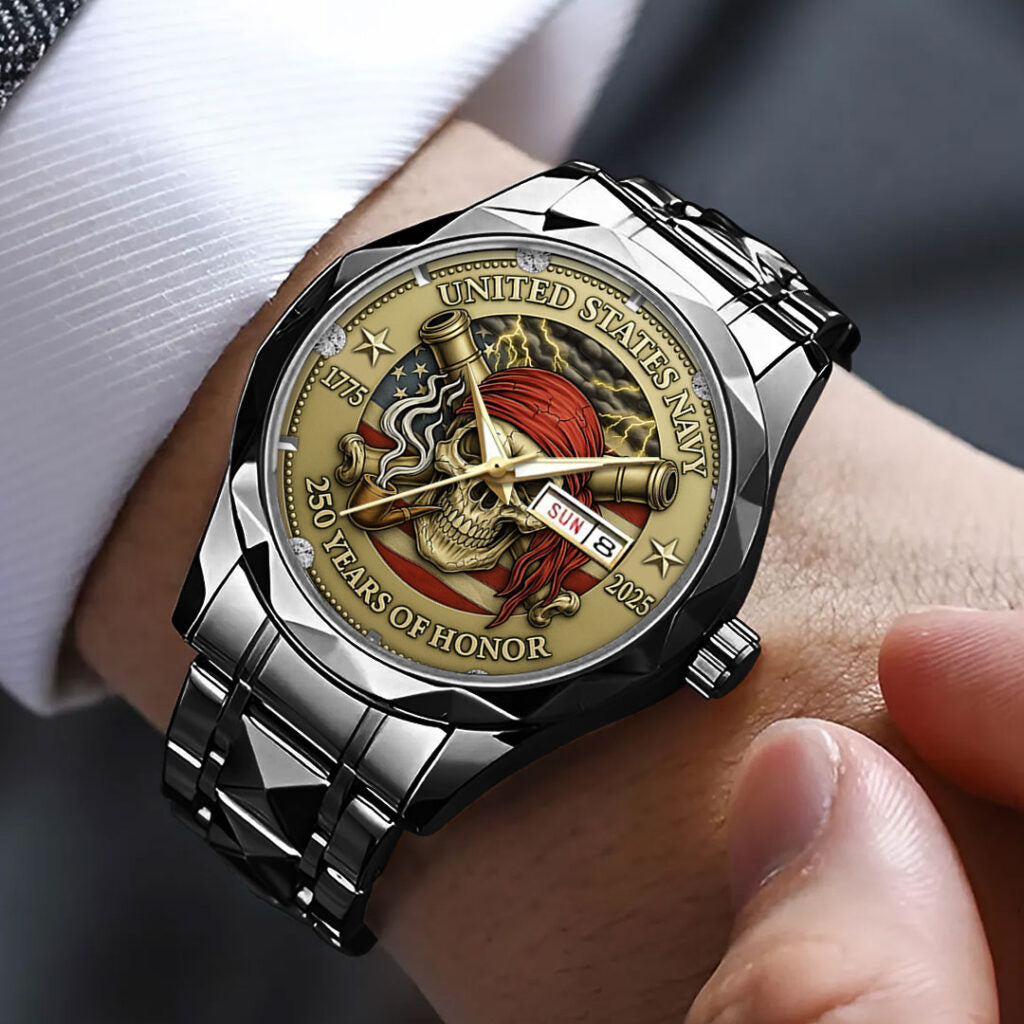 US Navy 250th Anniversary Alloy Luxury Quartz Watch - TMTHU733