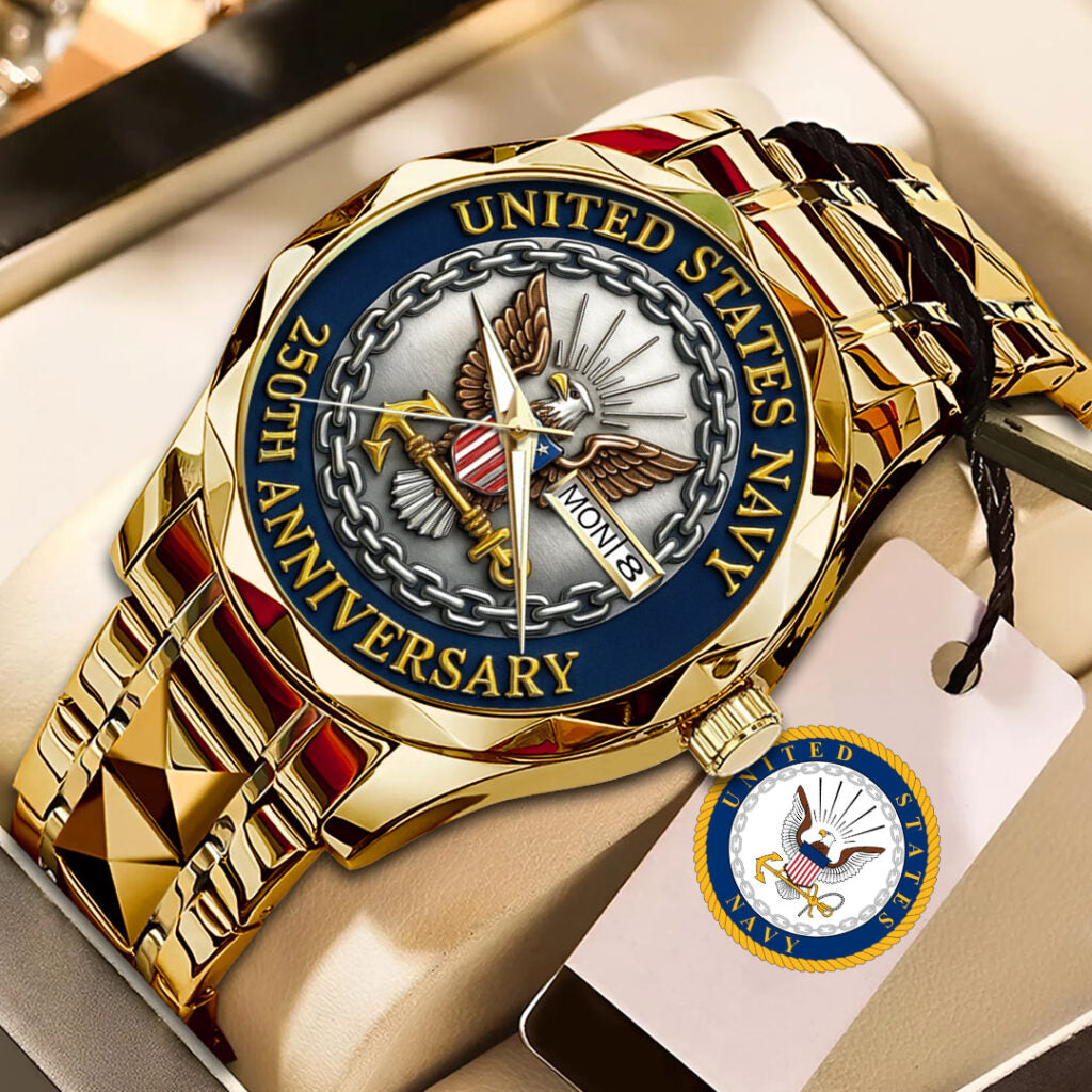 US Navy 250th Anniversary Alloy Luxury Quartz Watch - TMTHU1353