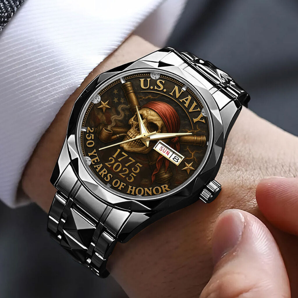 US Navy 250th Anniversary 2025 Alloy Luxury Quartz Watch - TMTHU734