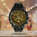 US Navy 250th Anniversary 2025 Black Stainless Steel Watch – TMTHU1464