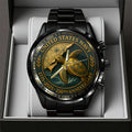 US Navy 250th Anniversary Black Stainless Steel Watch - TANTN17240