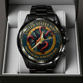US Navy 250th Anniversary Black Stainless Steel Watch – TANTN17365