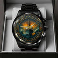 US Navy 250th Anniversary Black Stainless Steel Watch – TANTN17539