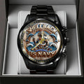 US Navy 250th Anniversary Black Stainless Steel Watch – TANTN18919