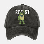 Unisex Portland Frog Resist Print Hat