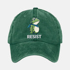 Unisex Resist Frog Baseball Cap