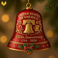 United States 250th Anniversary Bell Ornament