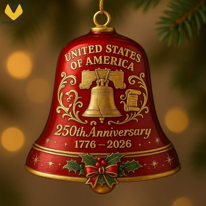 United States 250th Anniversary Bell Ornament