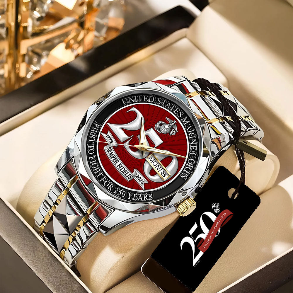 US Marine Corps Alloy Luxury Quartz Watch - TANTN 14223