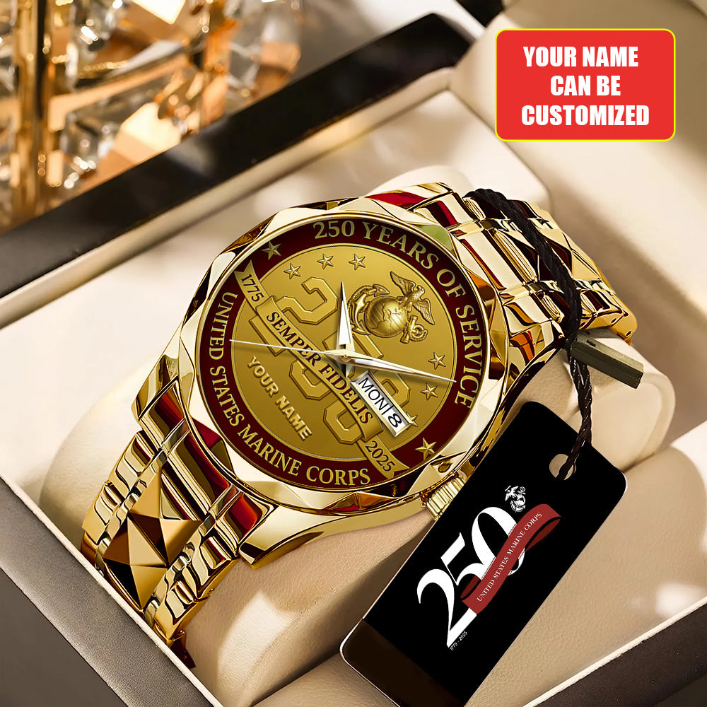 Personalized US Marine Corps Alloy Luxury Quartz Watch - TANTN 15104