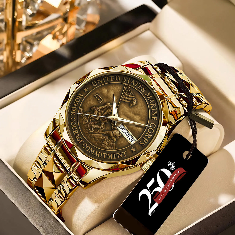 US Marine Corps Alloy Luxury Quartz Watch - TANTN 14284