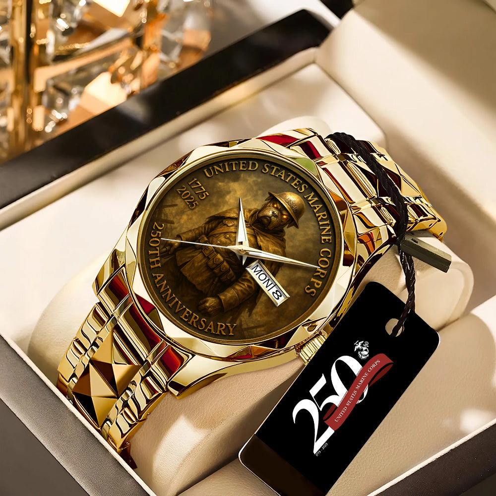 US Marine Corps Alloy Luxury Quartz Watch - TANTN 14720