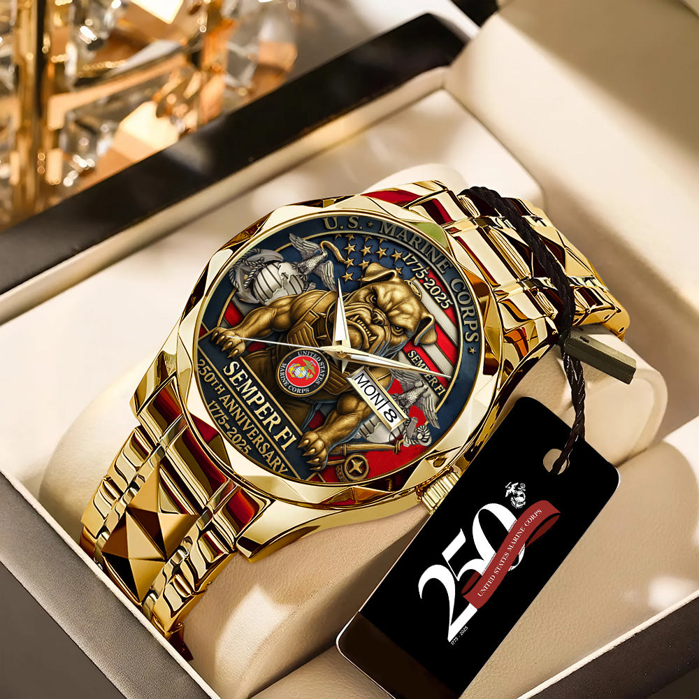 US Marine Corps Alloy Luxury Quartz Watch - TANTN 15164
