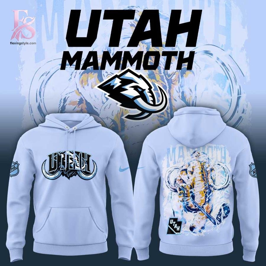 Utah Mammoth CounterPoint x Woodngrail Blue Hoodie