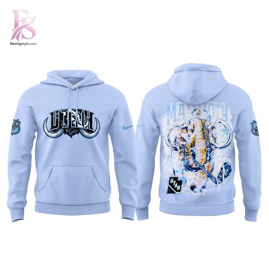 Utah Mammoth CounterPoint x Woodngrail Blue Hoodie
