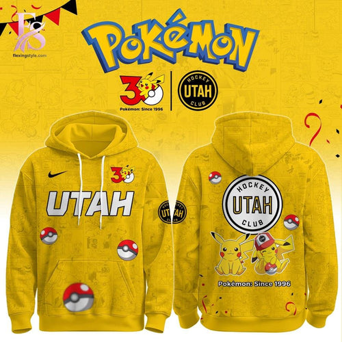 Utah Mammoth Pokemon 30th Anniversary Hoodie