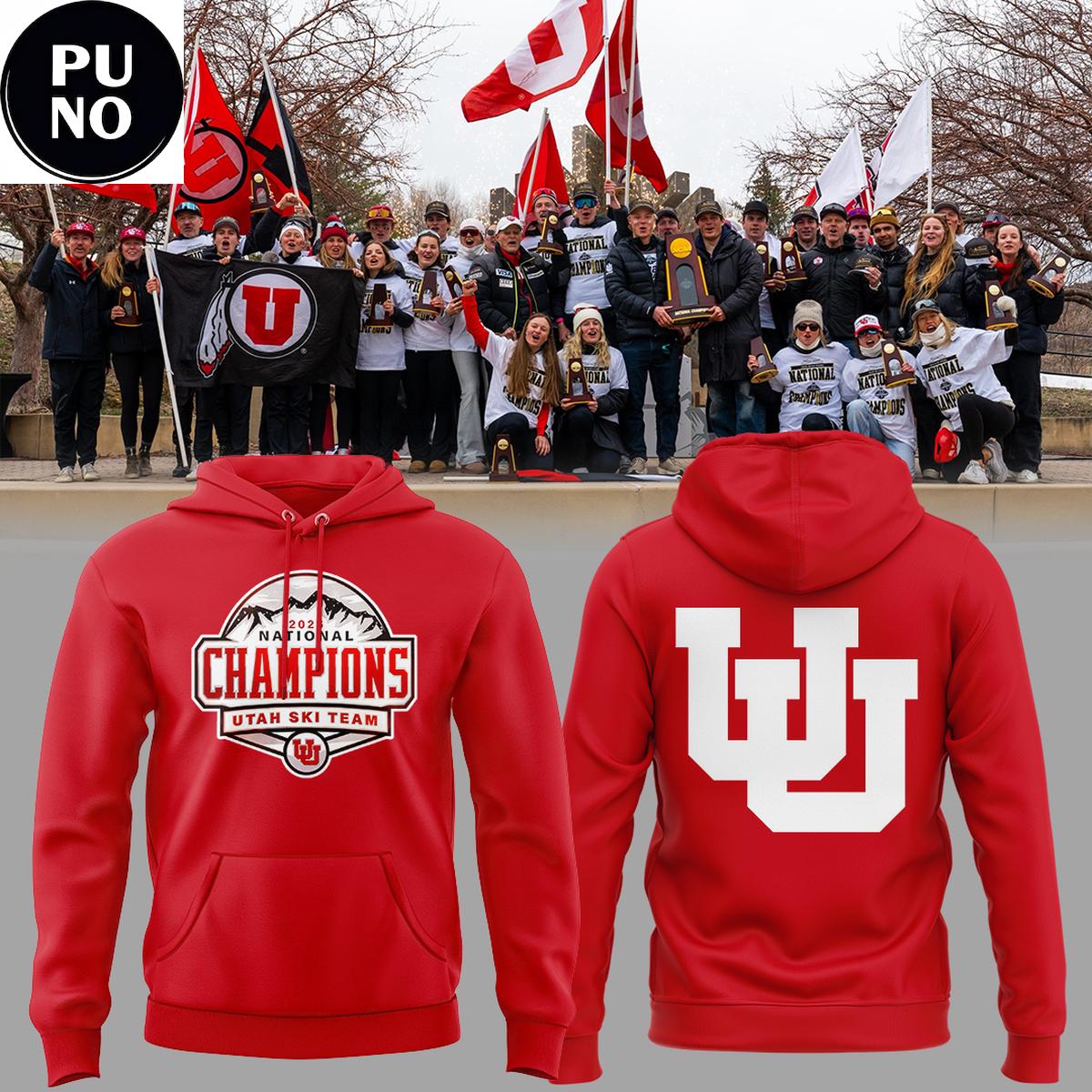 Utah Ski Team National Title NCAA Skiing Champions 2026 Hoodie T-Shirt