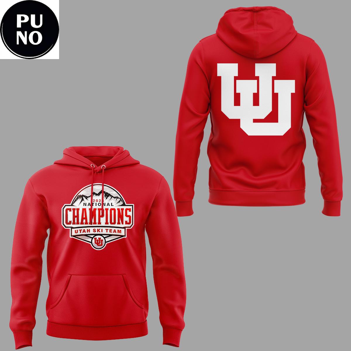 Utah Ski Team National Title NCAA Skiing Champions 2026 Hoodie T-Shirt