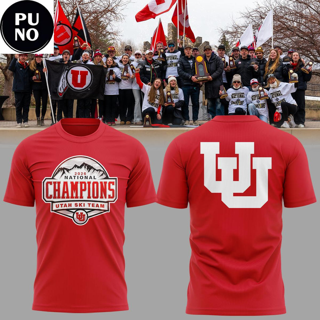 Utah Ski Team National Title NCAA Skiing Champions 2026 Hoodie T-Shirt
