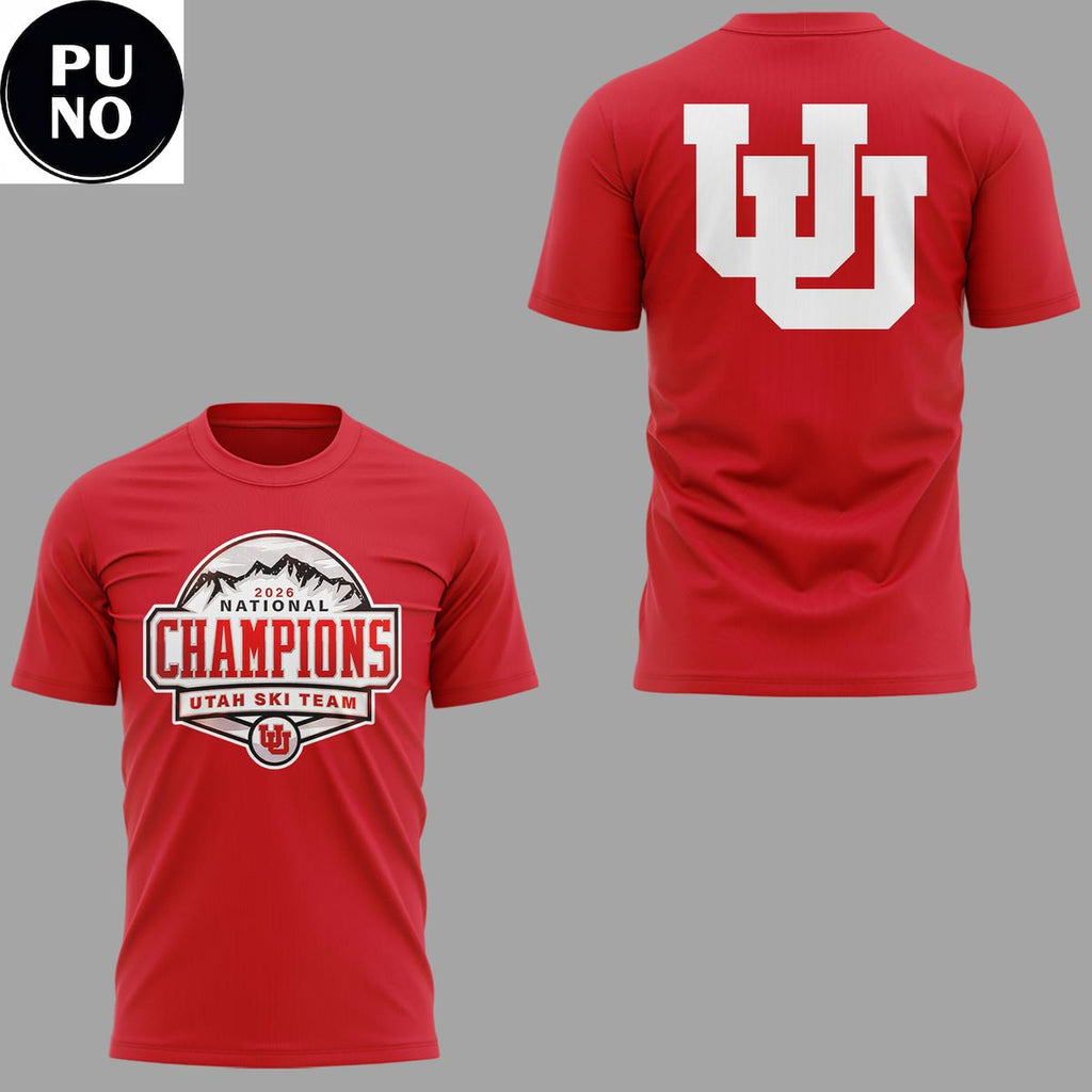 Utah Ski Team National Title NCAA Skiing Champions 2026 Hoodie T-Shirt