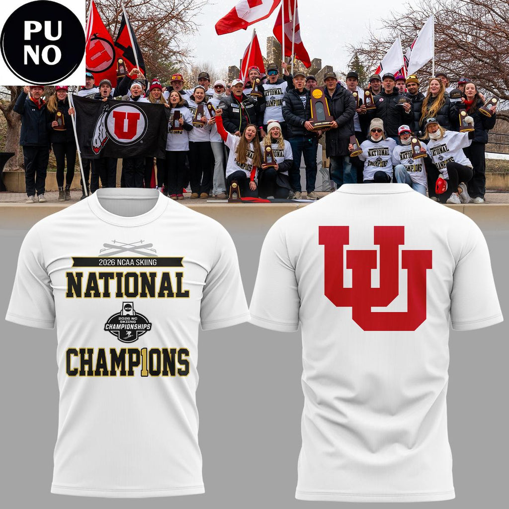 Utah Ski Team National Title NCAA Skiing Champions 2026 Hoodie T-Shirt