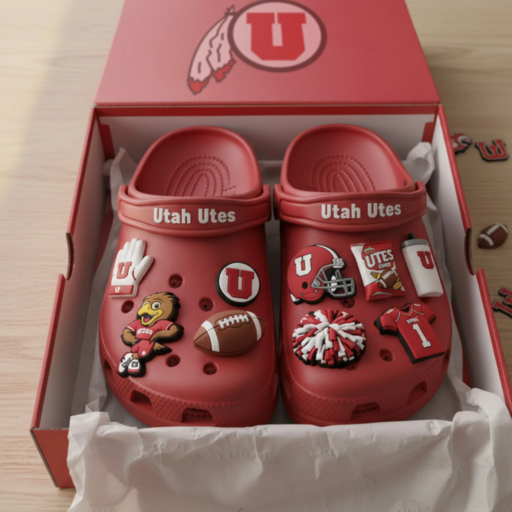 Utah Utes Crocband Charms Crocs 2026
