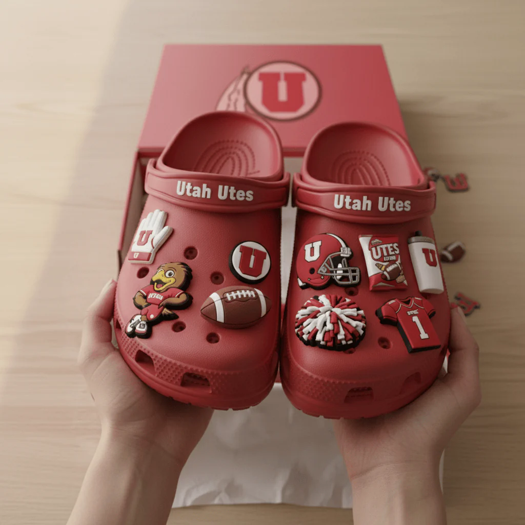 Utah Utes Crocband Charms Crocs 2026