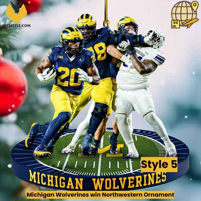 Michigan Wolverines win Northwestern Ornament
