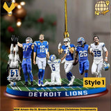 NEW Amon-Ra St. Brown Detroit Lions Christmas Ornaments
