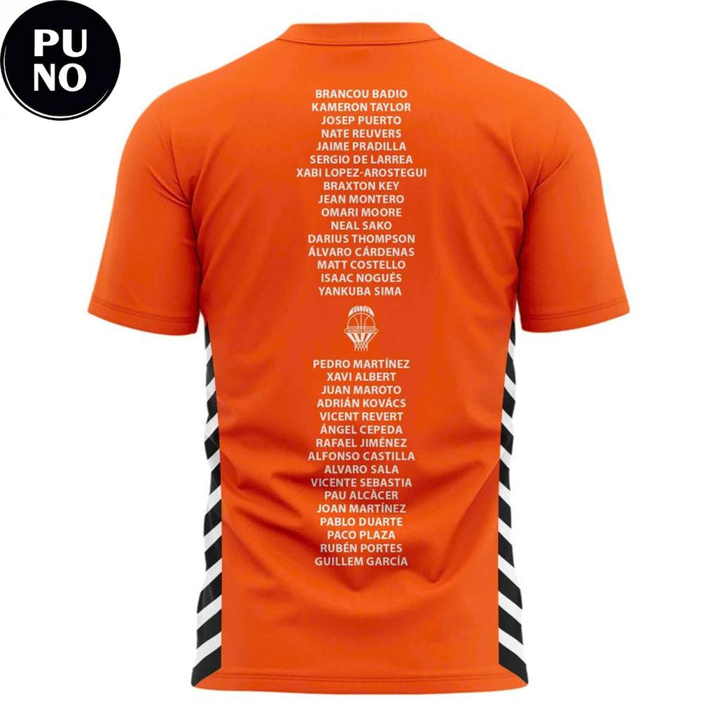 Valencia Basket 2026 Liga Endesa Champions Roster T-Shirt