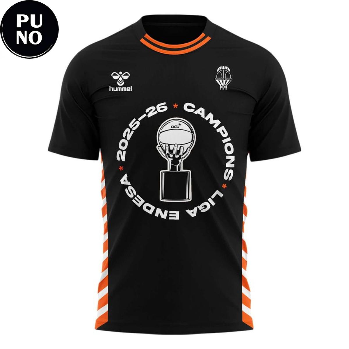 Valencia Basket 2026 Liga Endesa Champions Roster T-Shirt