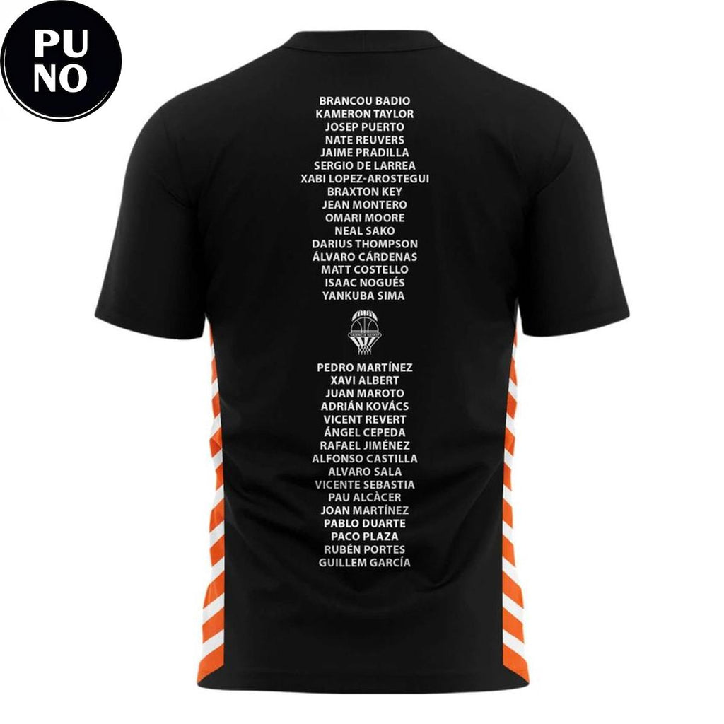 Valencia Basket 2026 Liga Endesa Champions Roster T-Shirt