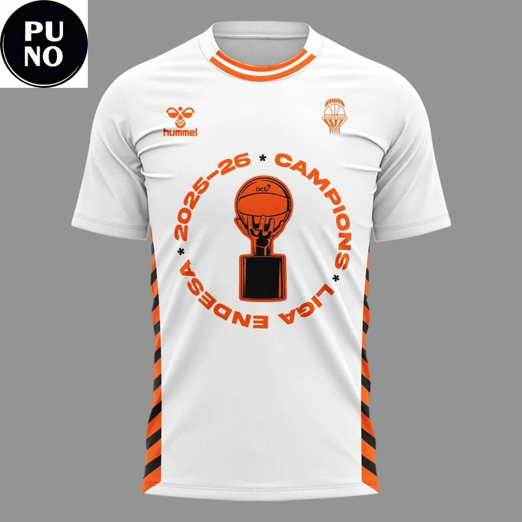 Valencia Basket 2026 Liga Endesa Champions Roster T-Shirt