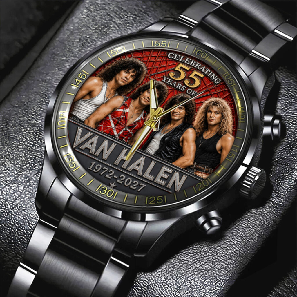 Van Halen 55 Years Anniversary Black Stainless Steel Watch - TANTN24557