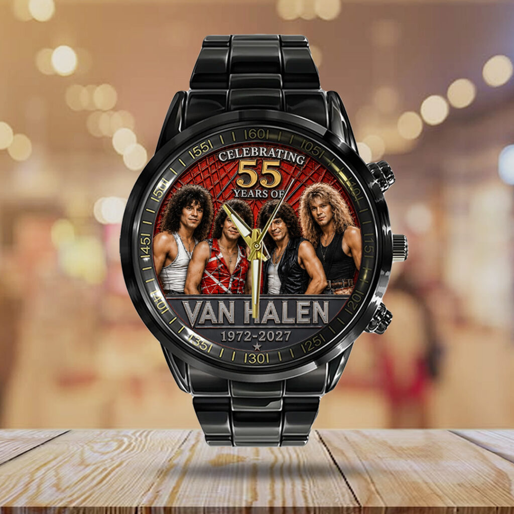 Van Halen 55 Years Anniversary Black Stainless Steel Watch - TANTN24557