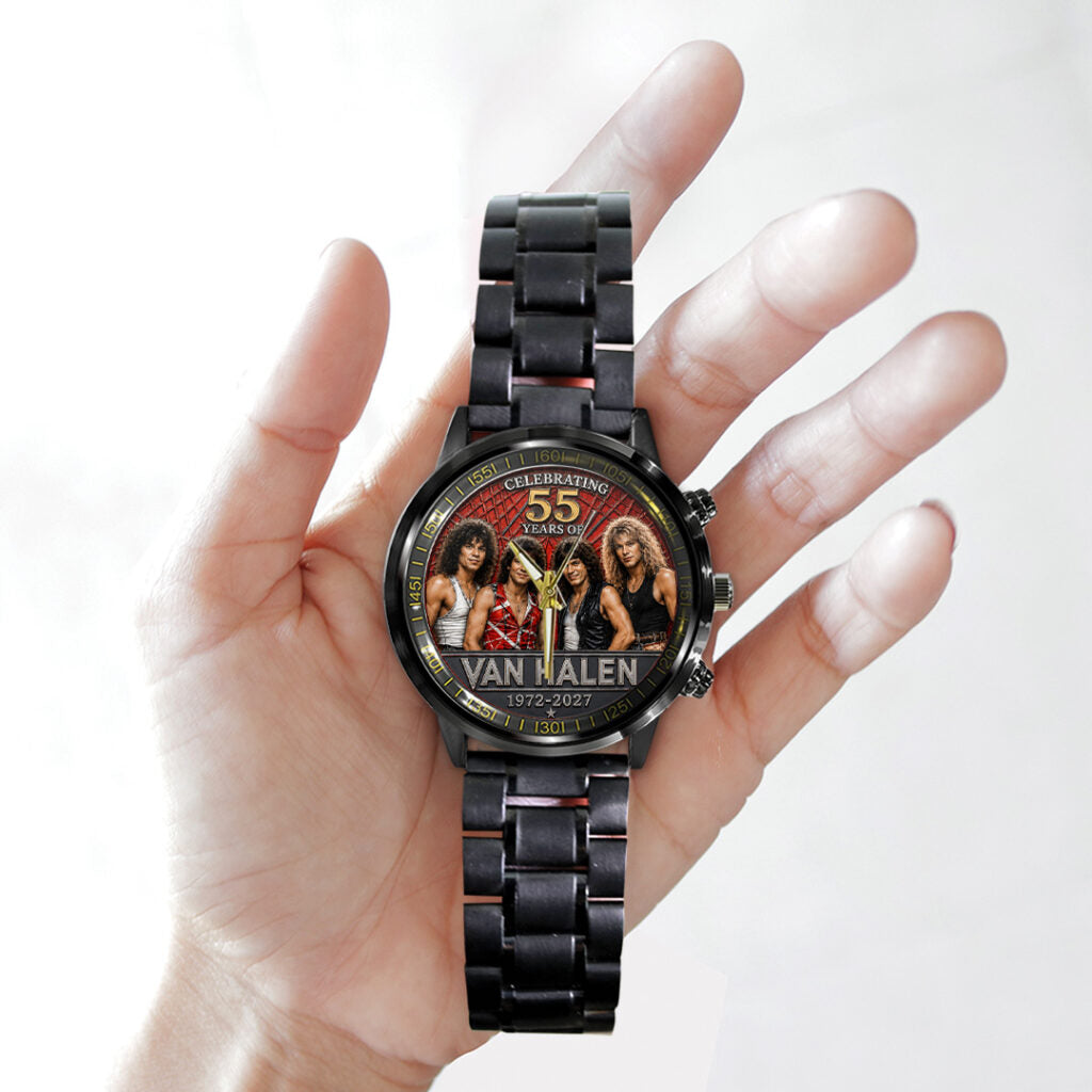 Van Halen 55 Years Anniversary Black Stainless Steel Watch - TANTN24557