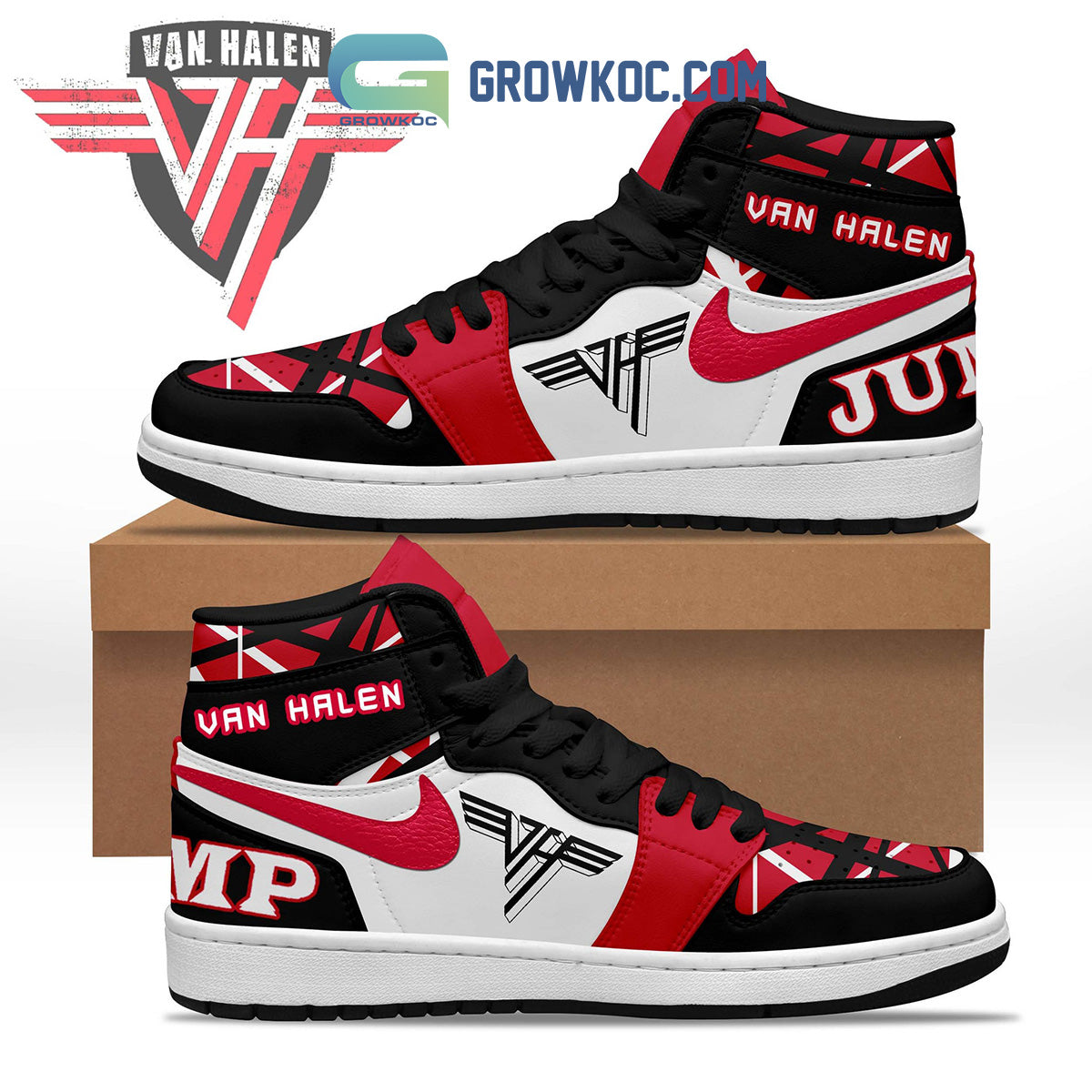 Van Halen Jump Fan Air Jordan 1 Shoes Sneaker