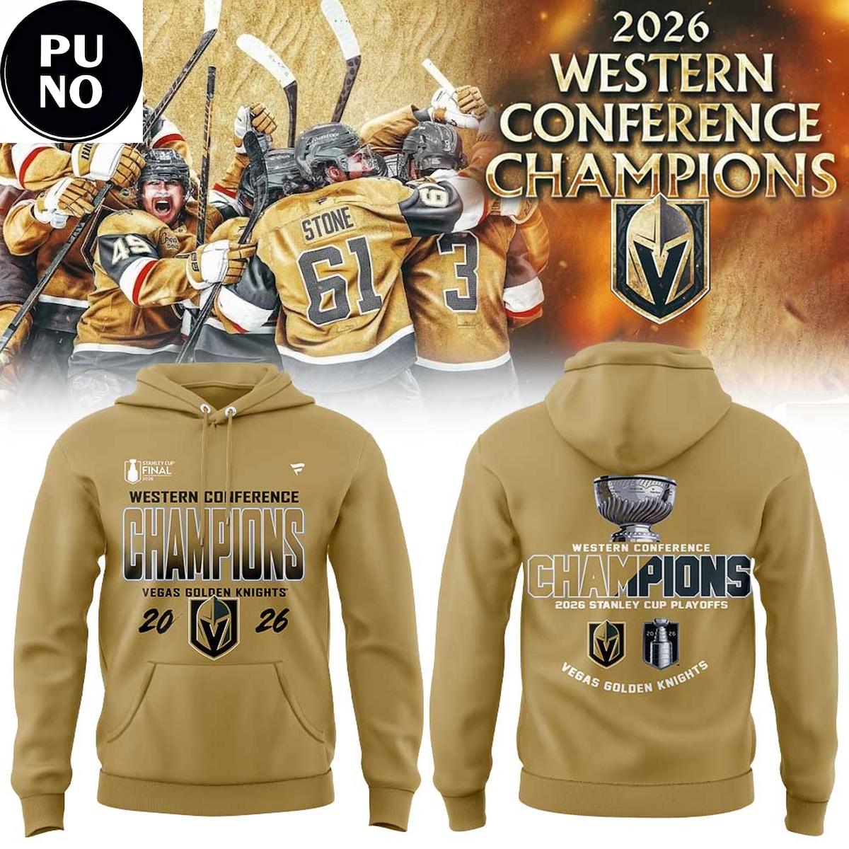 Vegas Golden Knights 2026 Western Conference Champions Stanley Cup Hoodie T-Shirt
