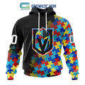 Vegas Golden Knights Puzzle Design Autism Awareness Personalized Hoodie Shirts