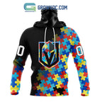 Vegas Golden Knights Puzzle Design Autism Awareness Personalized Hoodie Shirts