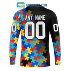 Vegas Golden Knights Puzzle Design Autism Awareness Personalized Hoodie Shirts