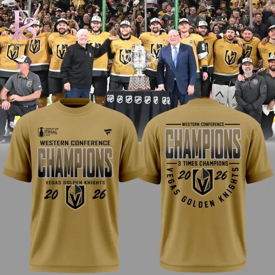 Vegas Golden Knights WESTERN CONFERENCE CHAMPIONS 2026 Shirt