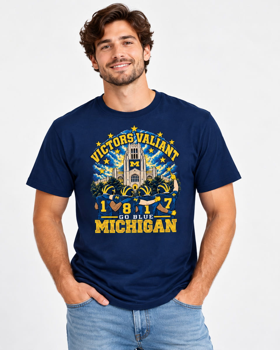 Victors Valiant Michigan EST 1817 Go Blue Shirt