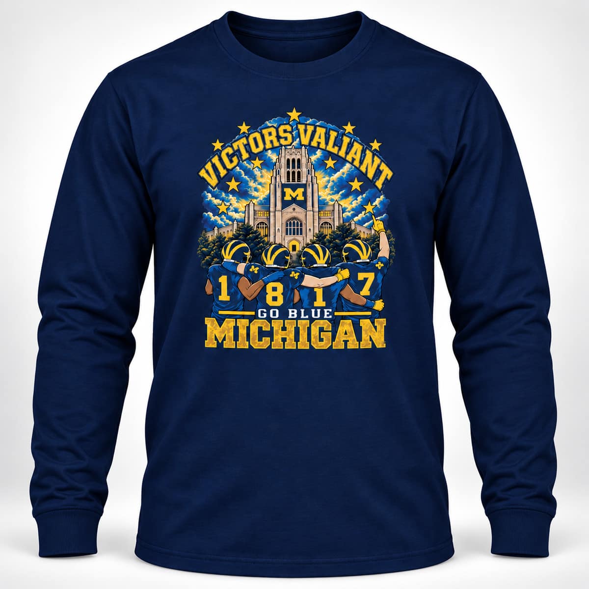 Victors Valiant Michigan EST 1817 Go Blue Shirt