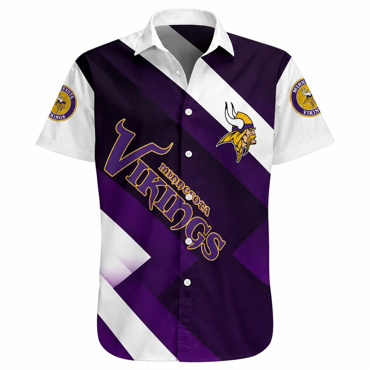 Chevron Charge Minnesota Vikings Hawaiian Shirt