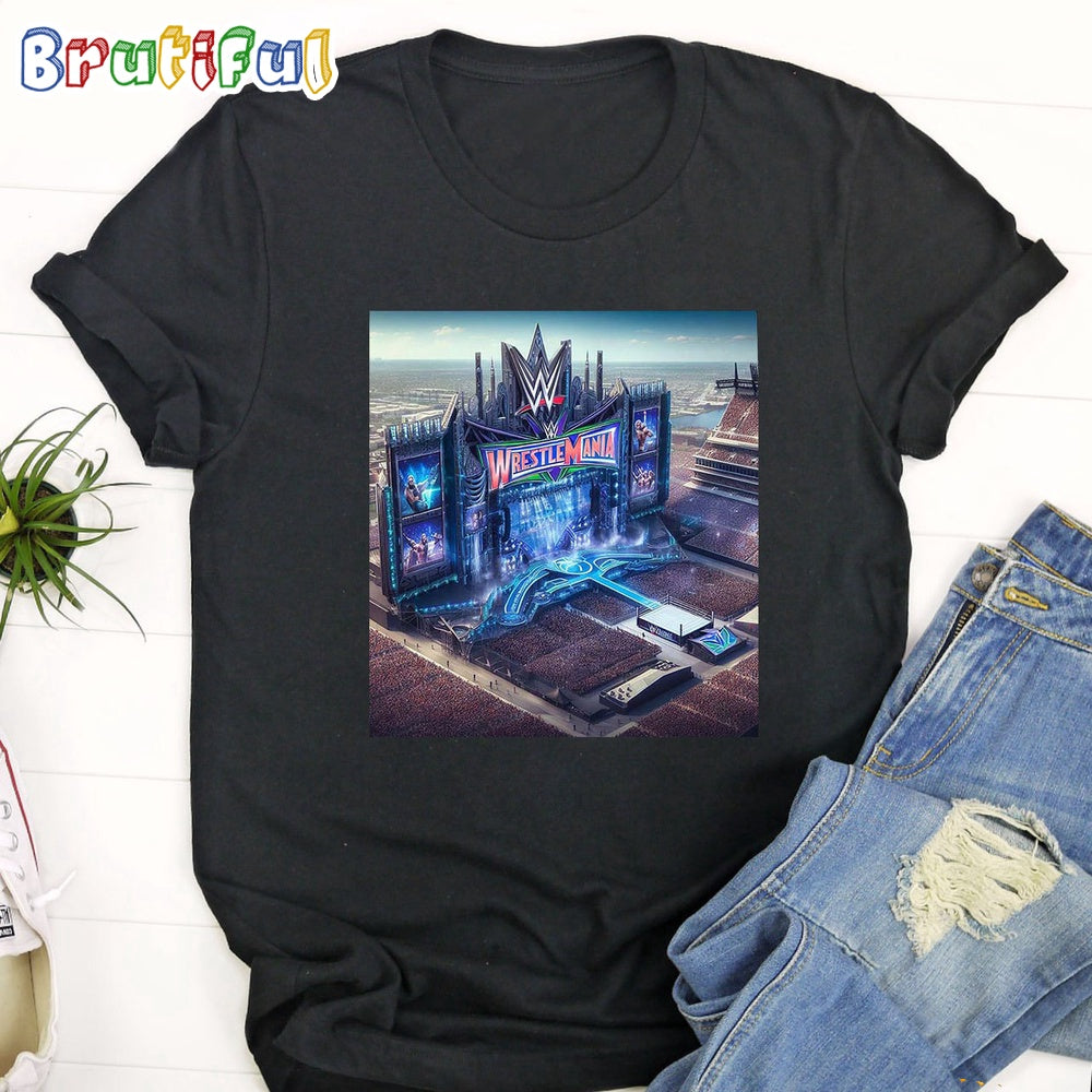 WWE WrestleMania 100 Stage T-Shirt