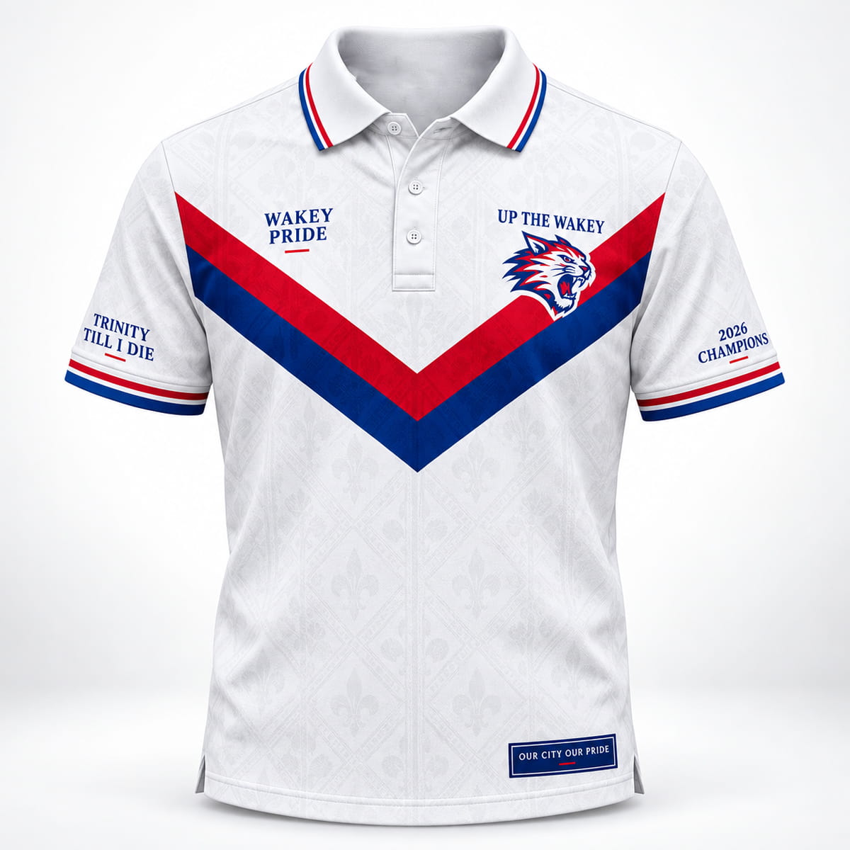 Wakefield Trinity Up The Wakey 2026 Champions Polo Shirt