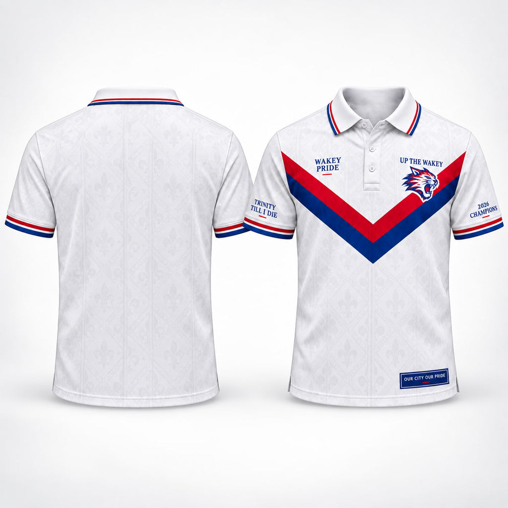 Wakefield Trinity Up The Wakey 2026 Champions Polo Shirt