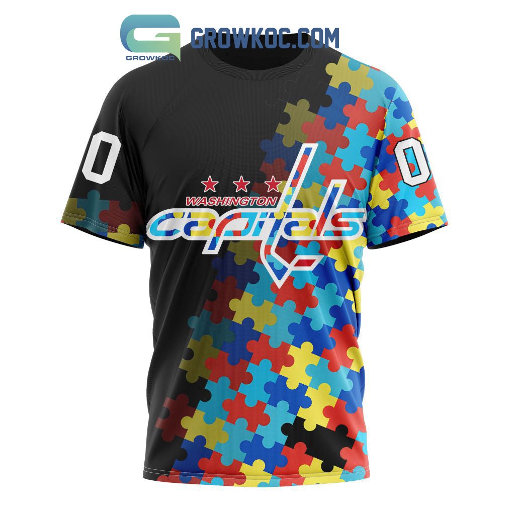 Washington Capitals Puzzle Design Autism Awareness Personalized Hoodie Shirts